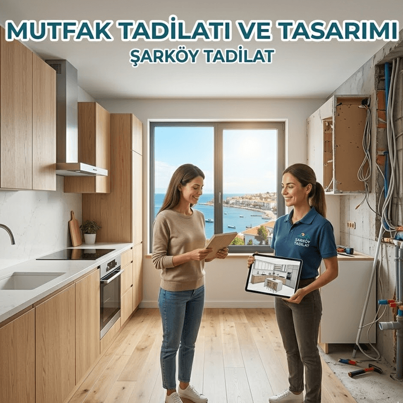 Mutfakları modern tasarımla yenileyip dekore eder.