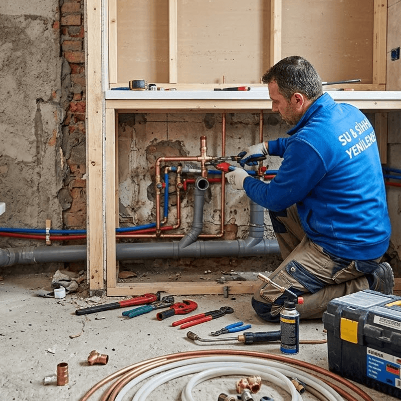 Eskiyen su borularını ve tesisatınızı yeniler.